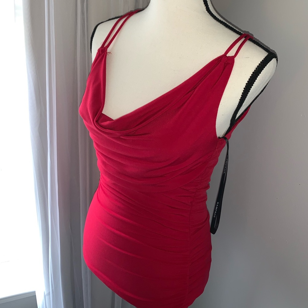 RAMPAGE RED SUMMER TOP SHIRT WOMEN’s size medium - Picture 6 of 7